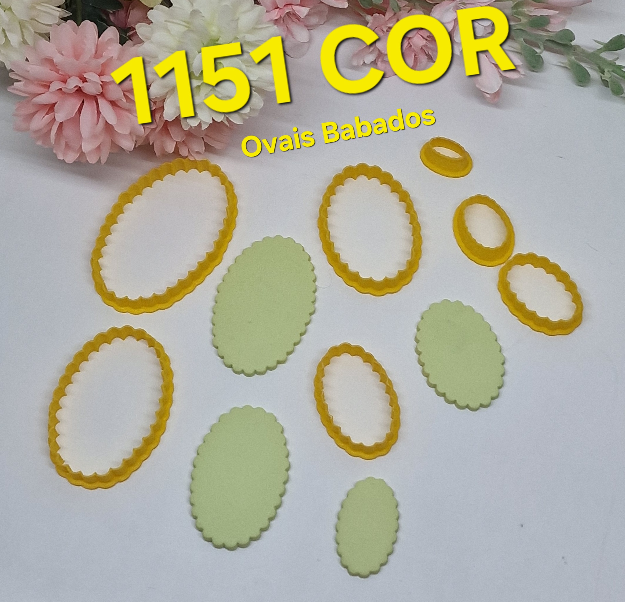1151 Cortadores Ovais Babados