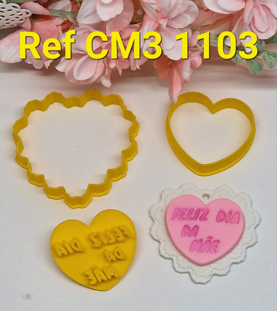 1103 Cortador Marcador Feliz Dia da mae
