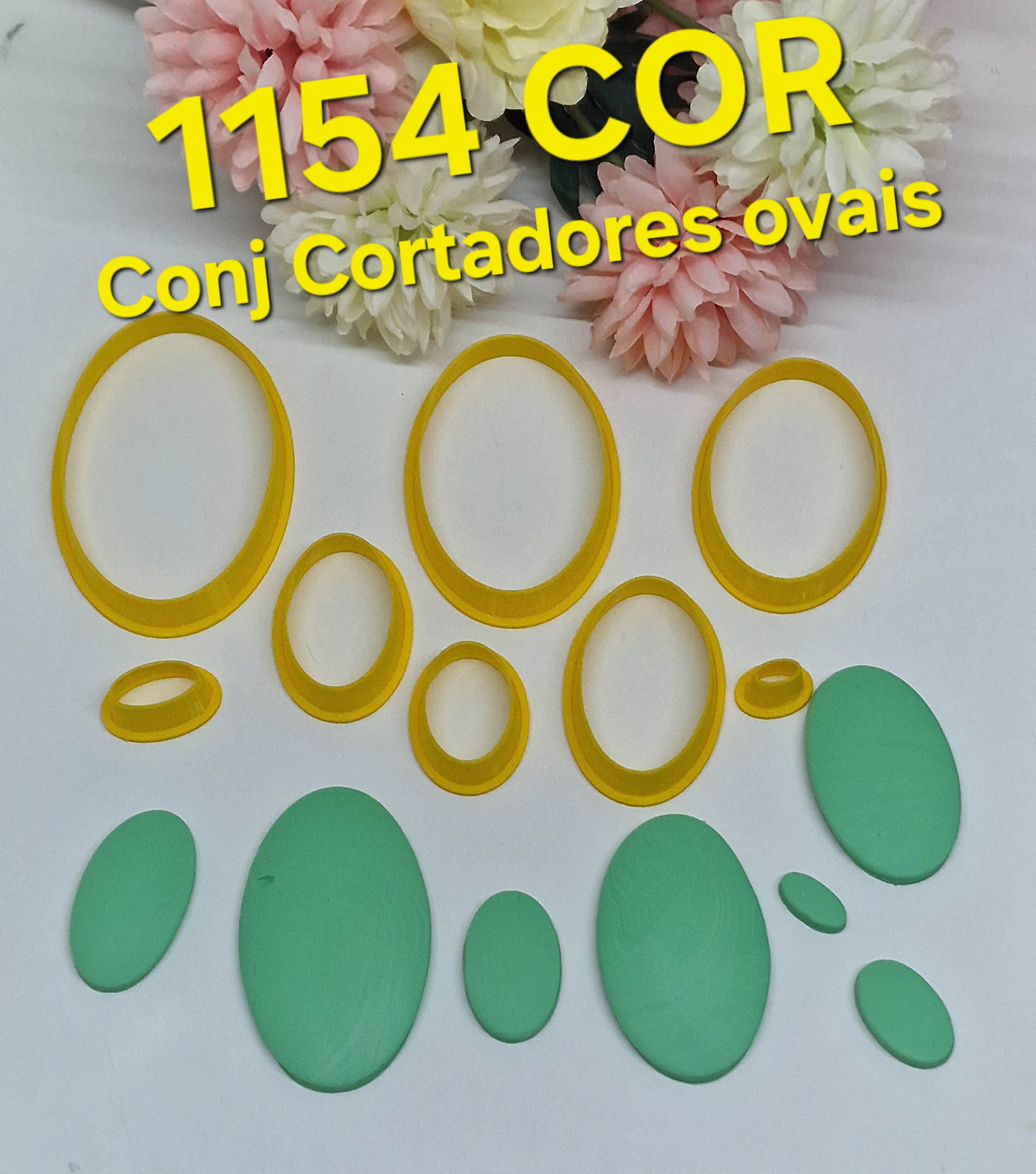 1154 Conj Cortadores Ovais