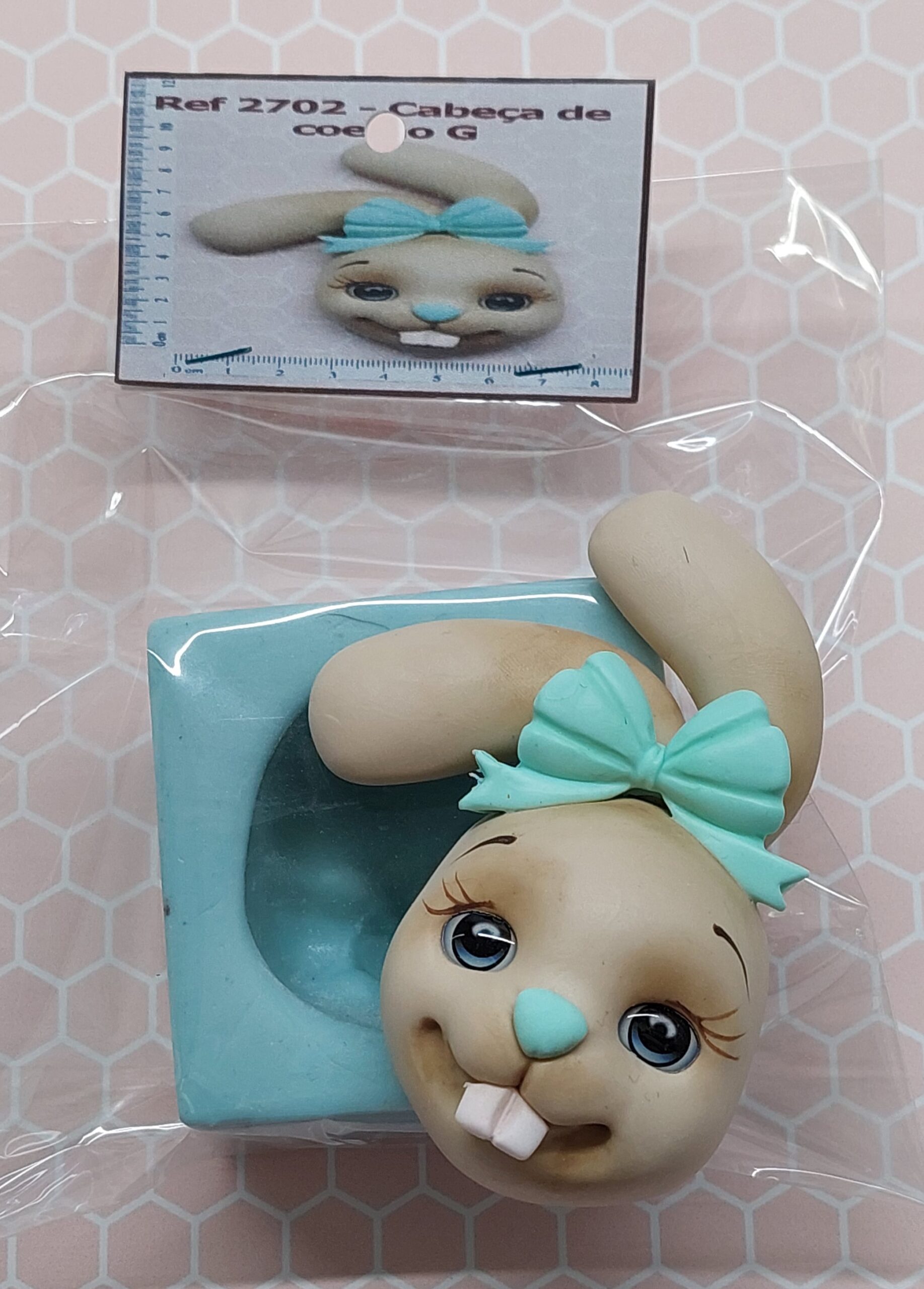 2702 Cabeça de coelho G Pascoa .